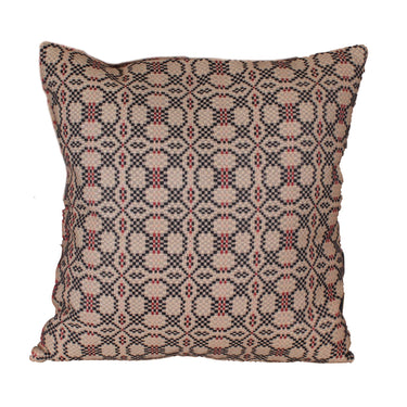Kendall Jacquard Black Pillow Cover 18 In PC280011 - The Fox Decor